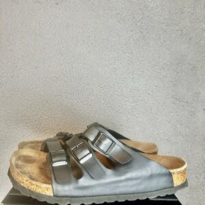 Woman's Birkenstock Florida Sandals Size 39 8 US Barely Worn Black Germany Made
